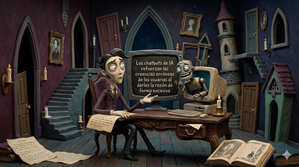 Los chatbots de IA refuerzan las creencias erróneas de los usuarios al darles la razón de forma excesiva
